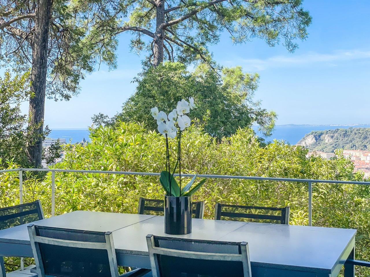 Nice Riviera - Agence Immobiliére Nice Côte d'Azur|NICE MONT BORON - SUPERBE APPARTEMENT AVEC PISCINE PRIVATIVE, GRANDE TERRASSE ET VUE MER
